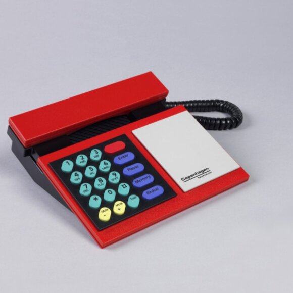 Ultra Rare Bang & Olufsen BeoCom‎ 2200 Telephone – Red & Black Danish Design